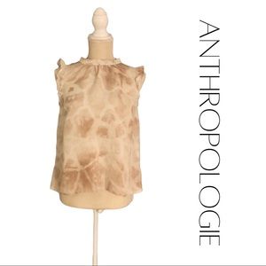Anthropologie / Cloth & Stone sleeveless top. Cream and white. Size S